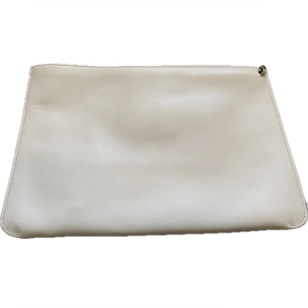 Christian Louboutin Gold Studded Leather Clutch - Picture 3 of 6